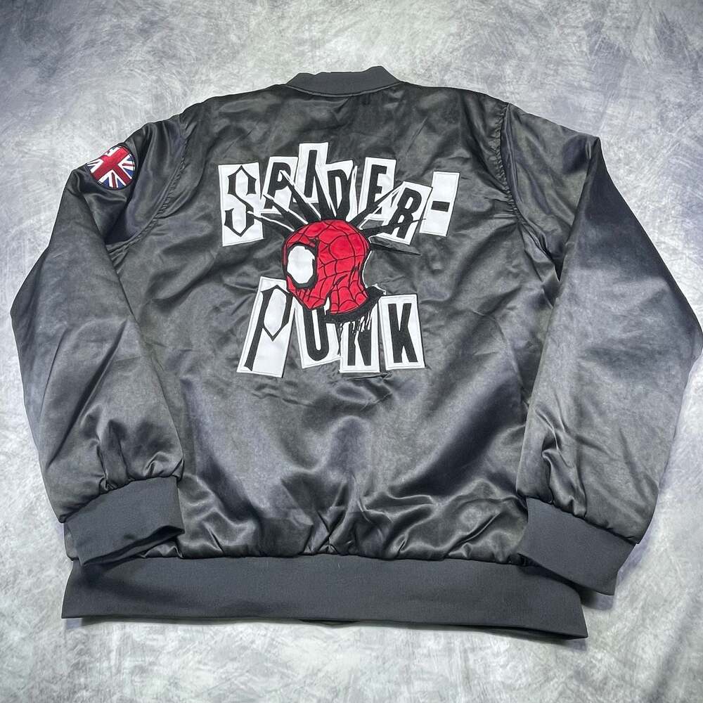 BoxLunch Marvel Spider-Man Across The Spider-Verse Spider-Punk Bomber Jacket XL